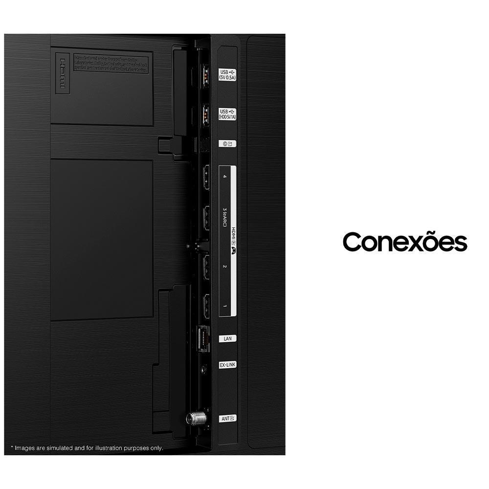 Smart TV Samsung QLED 4K 98" Polegadas 98Q80C 2023, Modo Game, Processador com IA, Som Movimento Virtual - 4