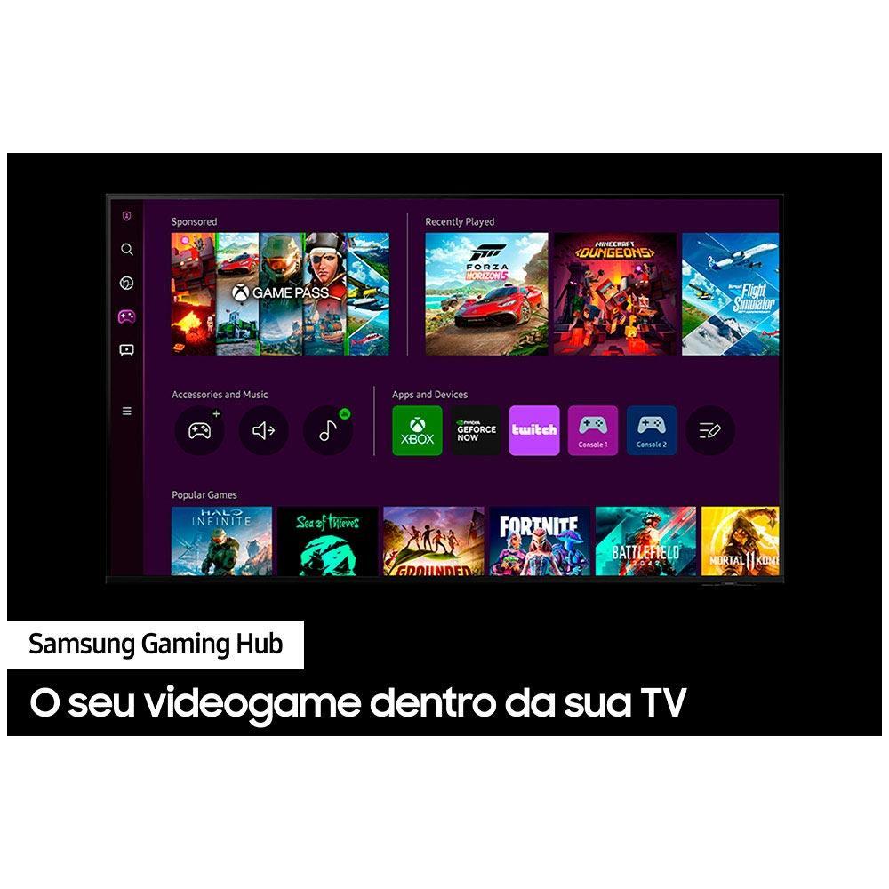 Smart TV Samsung QLED 4K 98" Polegadas 98Q80C 2023, Modo Game, Processador com IA, Som Movimento Virtual - 7