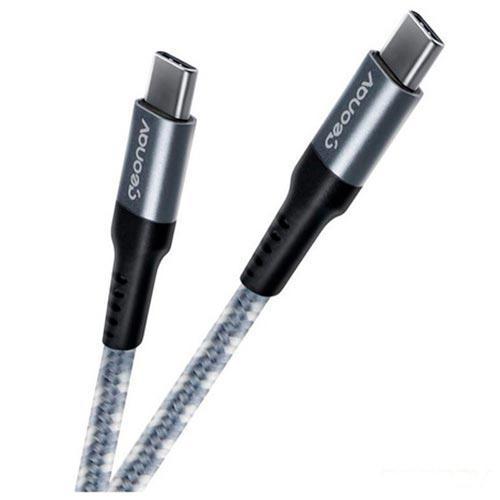 Cabo USB-C para USB-C 2.0 com 1,5 metros Cinza - Geonav - UCC04 - 1