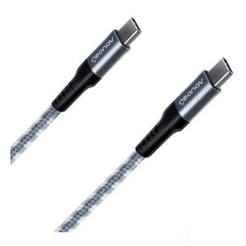 Cabo USB-C para USB-C 2.0 com 1,5 metros Cinza - Geonav - UCC04 - 2