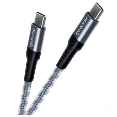 Cabo USB-C para USB-C 2.0 com 1,5 metros Cinza - Geonav - UCC04
