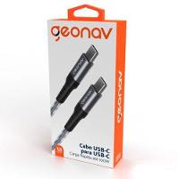 Cabo USB-C para USB-C 2.0 com 1,5 metros Cinza - Geonav - UCC04 - 4