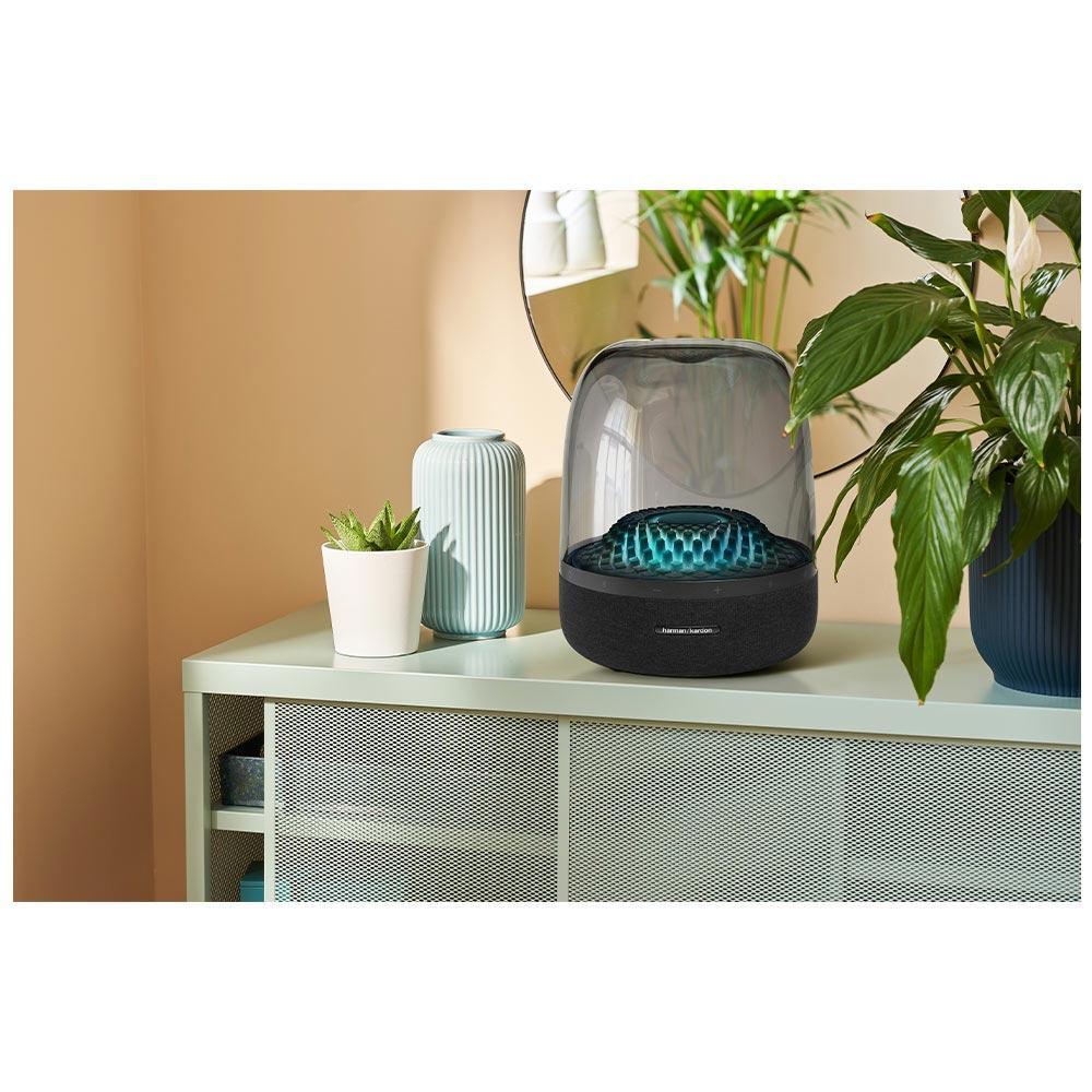 Harman Kardon Aura 4: Som 360°, Design Elegante, Conectividade Avançada e Bateria de Longa Duração 100W Preto - 6