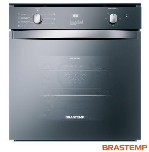 Forno de Embutir Elétrico Brastemp 84 Litros Inox Espelhado com Convecção e Timer Touch - 1