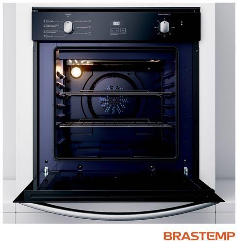 Forno de Embutir Elétrico Brastemp 84 Litros Inox Espelhado com Convecção e Timer Touch - 3