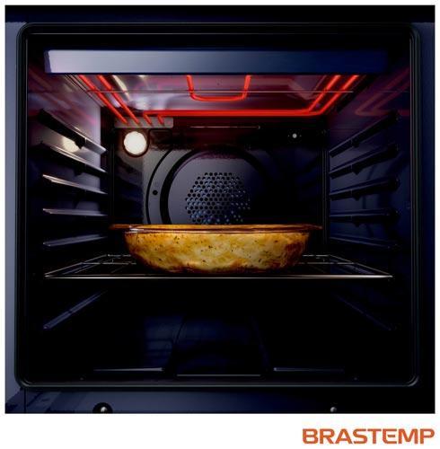 Forno de Embutir Elétrico Brastemp 84 Litros Inox Espelhado com Convecção e Timer Touch - 6