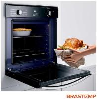 Forno de Embutir Elétrico Brastemp 84 Litros Inox Espelhado com Convecção e Timer Touch