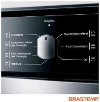 Forno de Embutir Elétrico Brastemp 84 Litros Inox Espelhado com Convecção e Timer Touch - 5