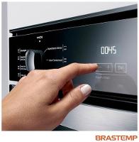 Forno de Embutir Elétrico Brastemp 84 Litros Inox Espelhado com Convecção e Timer Touch - 7