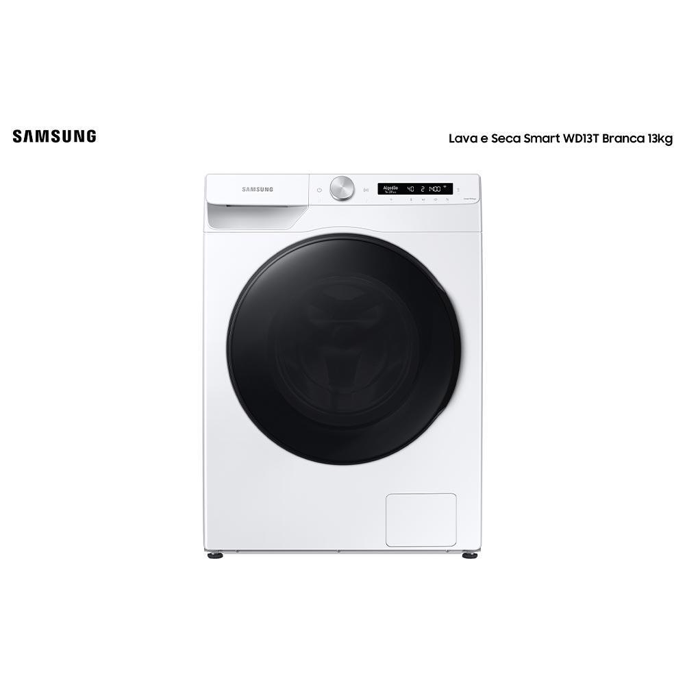 Lava e Seca 13 Kg Samsung Eco Bubble Branca com 25 Programas de Lavagem - WD13T504DBW - 1