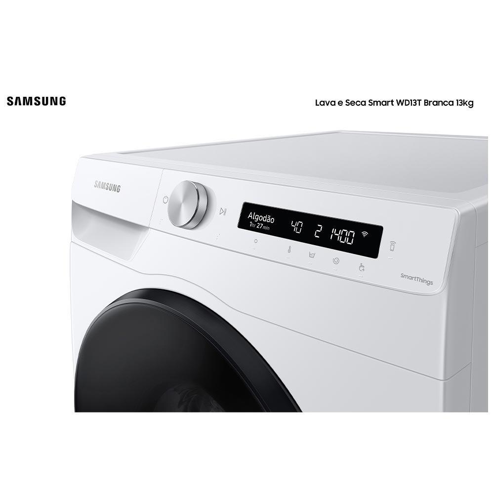 Lava e Seca 13 Kg Samsung Eco Bubble Branca com 25 Programas de Lavagem - WD13T504DBW - 4