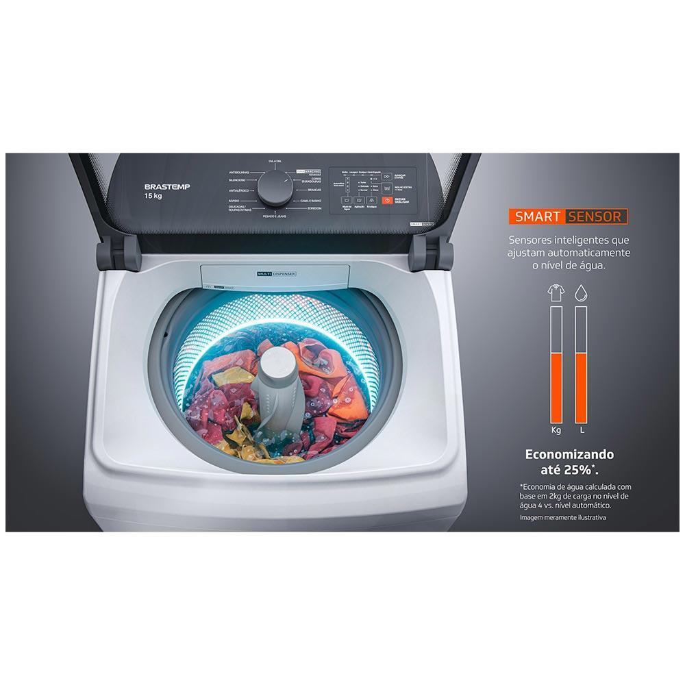 Lavadora de Roupas Brastemp 15 Kg Branca com Ciclo Tira Manchas Advanced e Smart Sensor - BWF15AB - 7