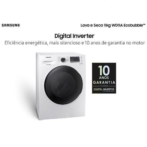 Lava & Seca 11 Kg Samsung Branca com 12 Programas de Lavagem - WD11A4453BW - 5