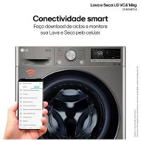 Lava & Seca 14 Kg LG Smart com Inteligência Artificial AIDDT Inox Look com 13 Programas de Lavagem - CV5014PC4 - 9