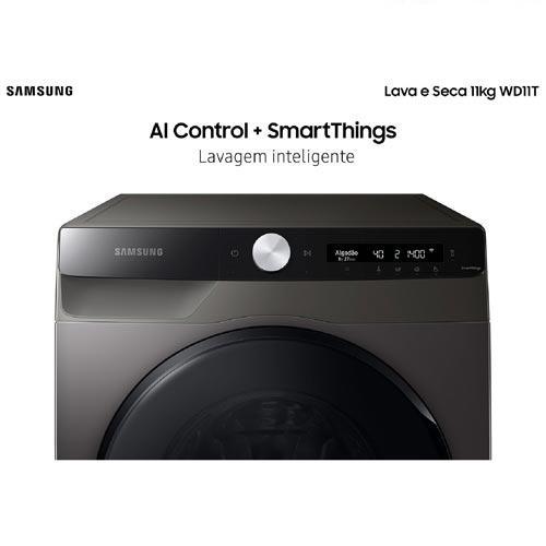 Lava & Seca 11 Kg Samsung SmartThings Inox Look com 12 Programas de Lavagem - WD11T504DBX - 2