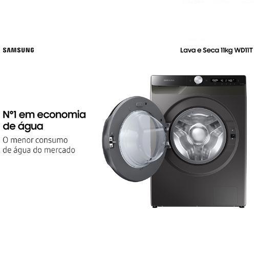 Lava & Seca 11 Kg Samsung SmartThings Inox Look com 12 Programas de Lavagem - WD11T504DBX - 3