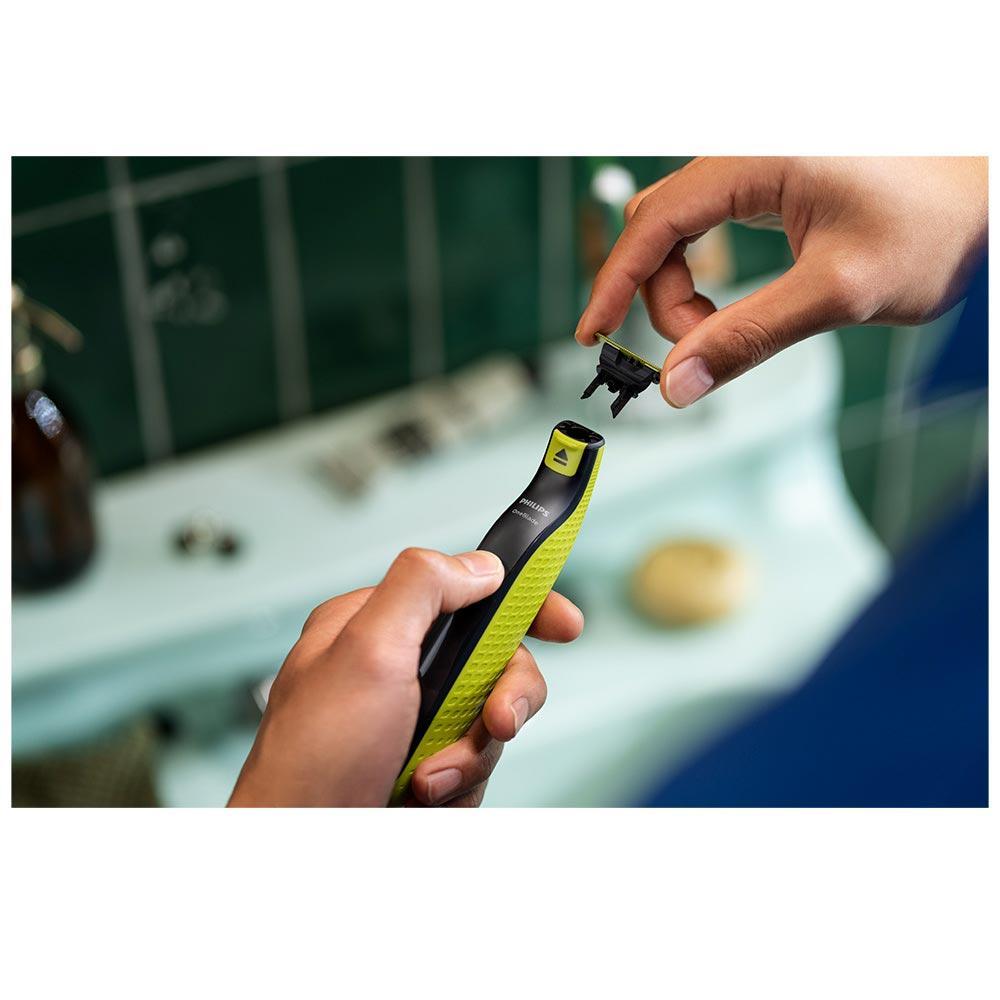 Aparador e raspador OneBlade com 3 pentes, à prova dágua - QP2724/10 Philips - 6