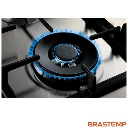 Cooktop 4 Bocas Brastemp Gourmand Inox com Duplachama e Trempe com Ferro Fundido - BDK60DR - 4