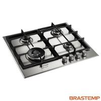 Cooktop 4 Bocas Brastemp Gourmand Inox com Duplachama e Trempe com Ferro Fundido - BDK60DR - 1