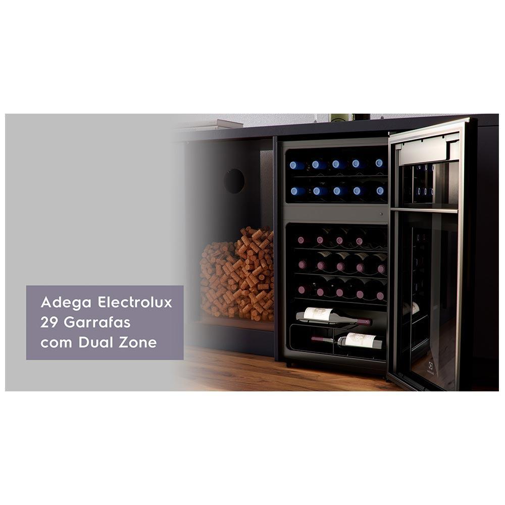 Adega de Vinhos Electrolux para 29 Garrafas com Dual Zone e Até 18° C - WDF29 - 6