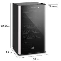 Adega de Vinhos Electrolux para 29 Garrafas com Dual Zone e Até 18° C - WDF29 - 5