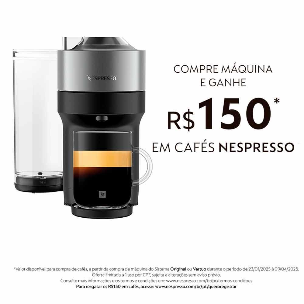 Cafeteira Nespresso Vertuo Pop+ Titânio para Café em Cápsulas - GCV6BR - 8