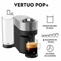 Cafeteira Nespresso Vertuo Pop+ Titânio para Café em Cápsulas - GCV6BR