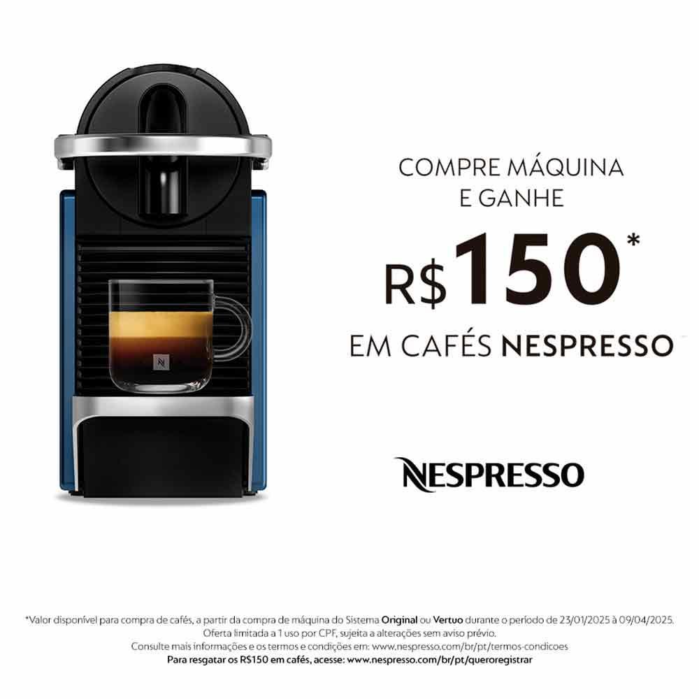 Cafeteira Nespresso Pixie Redesign Azul e Preta para Café em Cápsula - 2