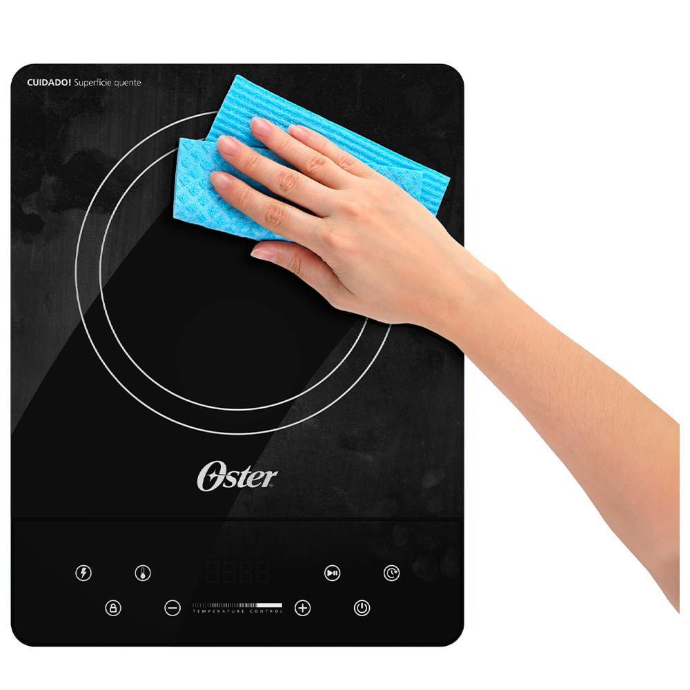 Cooktop Portátil por Indução Oster em Vitrocerâmico com 01 Boca, Painel Touch Preto - OTOP100 - 5