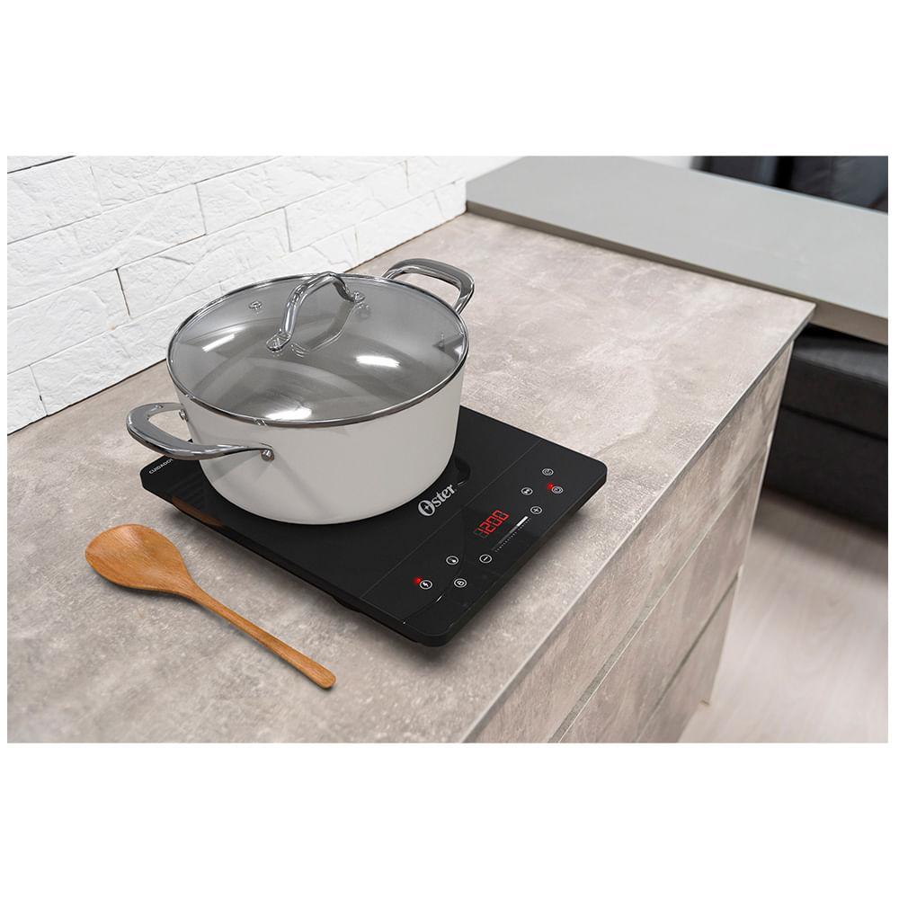 Cooktop Portátil por Indução Oster em Vitrocerâmico com 01 Boca, Painel Touch Preto - OTOP100 - 8