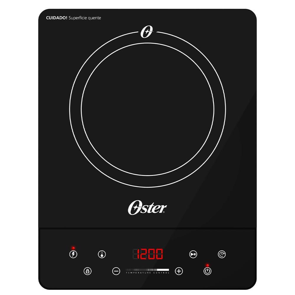 Cooktop Portátil por Indução Oster em Vitrocerâmico com 01 Boca, Painel Touch Preto - OTOP100 - 1