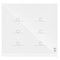 Interruptor Inteligente 6 Teclas Conexão Zigbee Compatível com Assistente de voz, IOS e Android Branco - Geonav - 1