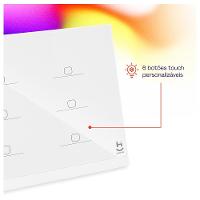 Interruptor Inteligente 6 Teclas Conexão Zigbee Compatível com Assistente de voz, IOS e Android Branco - Geonav - 2