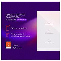 Interruptor Inteligente 6 Teclas Conexão Zigbee Compatível com Assistente de voz, IOS e Android Branco - Geonav - 3