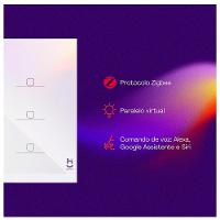 Interruptor Inteligente 6 Teclas Conexão Zigbee Compatível com Assistente de voz, IOS e Android Branco - Geonav