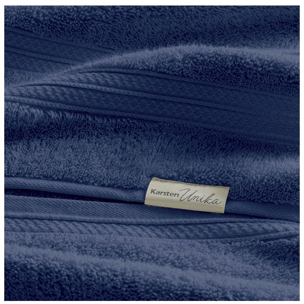 Jogo de Banho Gigante Unika com 05 Peças 100% Algodão Naval - Karsten - 5