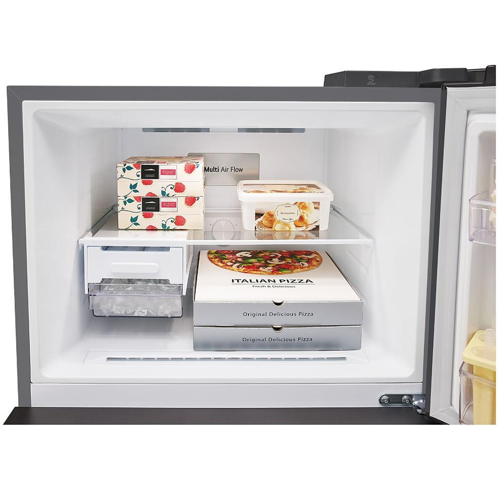 Refrigerador LG Frost Free Inverter com 461 Duplex Litros Inox Look - GNB452PF - 8