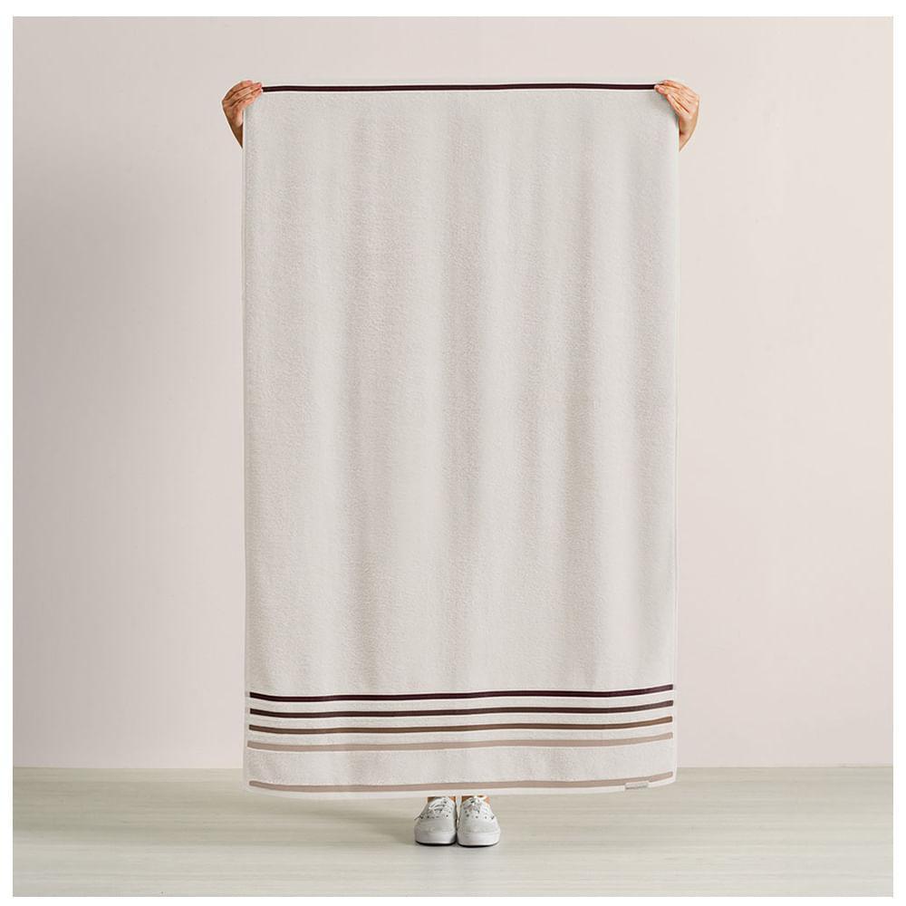 Jogo de Banho Gigante Lumina com 05 Peças 98% Algodão 2% Poliéster Ivory e Greice - Karsten - 3