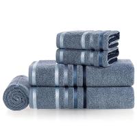 Jogo de Banho Gigante Lumina com 05 Peças 98% Algodão 2% Poliéster Azul Sereno e Azul - Karsten - 1