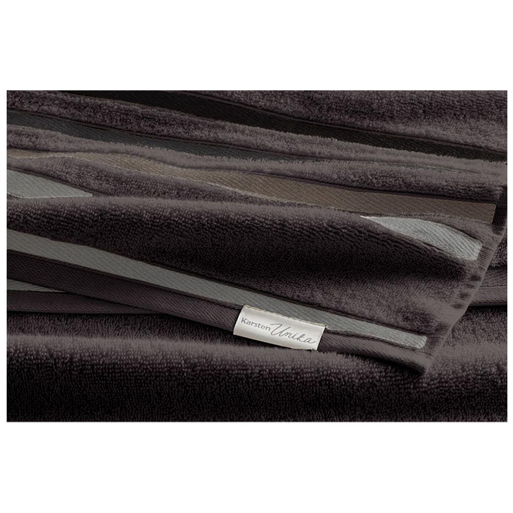 Jogo de Banho Gigante Lumina com 05 Peças 98% Algodão 2% Poliéster Carbono e Cinza - Karsten - 3