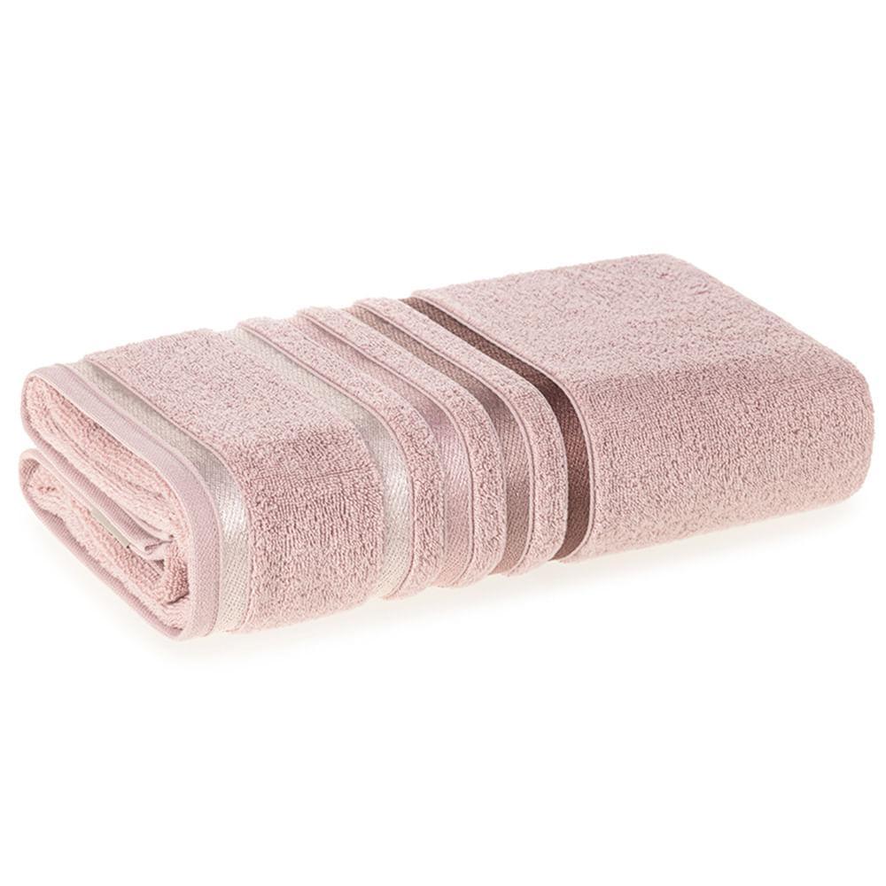 Jogo de Banho Gigante Lumina com 05 Peças 98% Algodão 2% Poliéster Rosé e Rosa - Karsten - 4