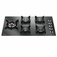 Cooktop a Gás Electrolux Home Pro em Vidro com 05 Bocas Preto - KE5HP - 1