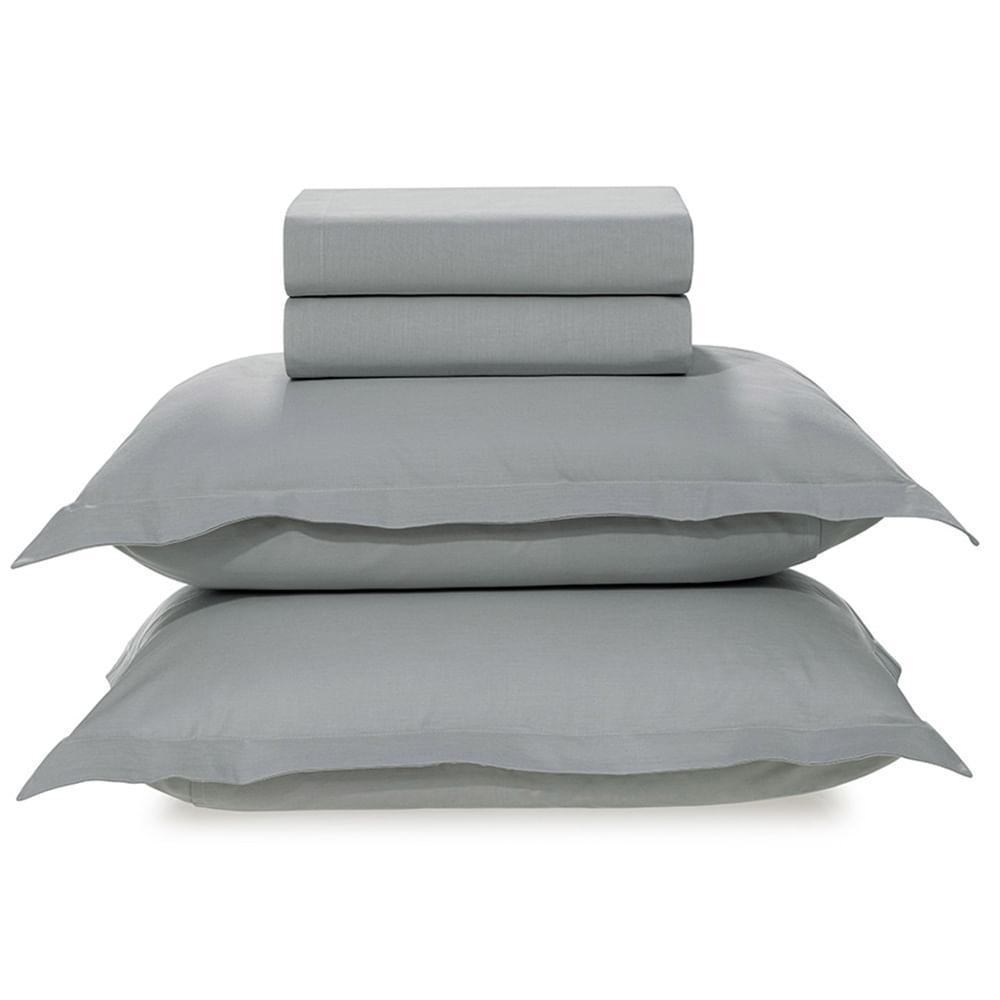 Jogo de Cama King Size com 04 Peças Tom Mineral - Karsten - 1