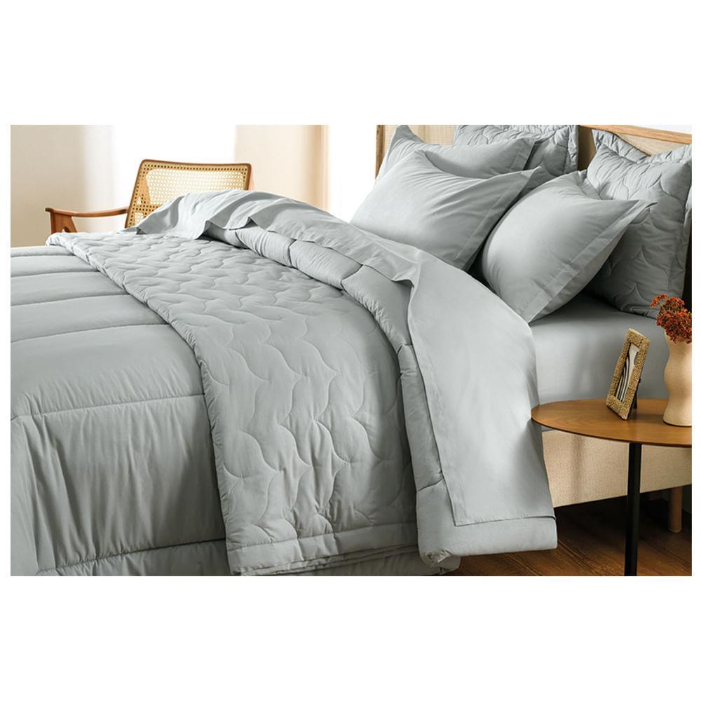 Jogo de Cama King Size com 04 Peças Tom Mineral - Karsten - 3