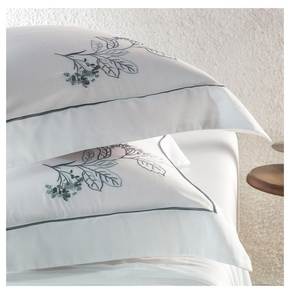 Jogo de Cama King Size com 04 Peças Aster Branco - Karsten - 4