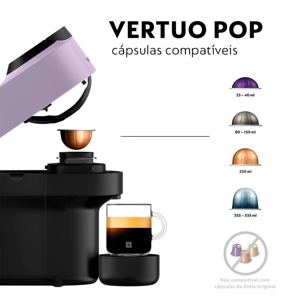Cafeteira Nespresso Vertuo Pop Lilás para Café Espresso - GDV2BR - 10