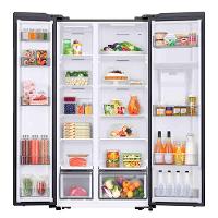 Refrigerador Side By Side Sansumg com 02 Portas Frost Free SmartThings com 560 Litros Inox Look - RS57DG4 - 6