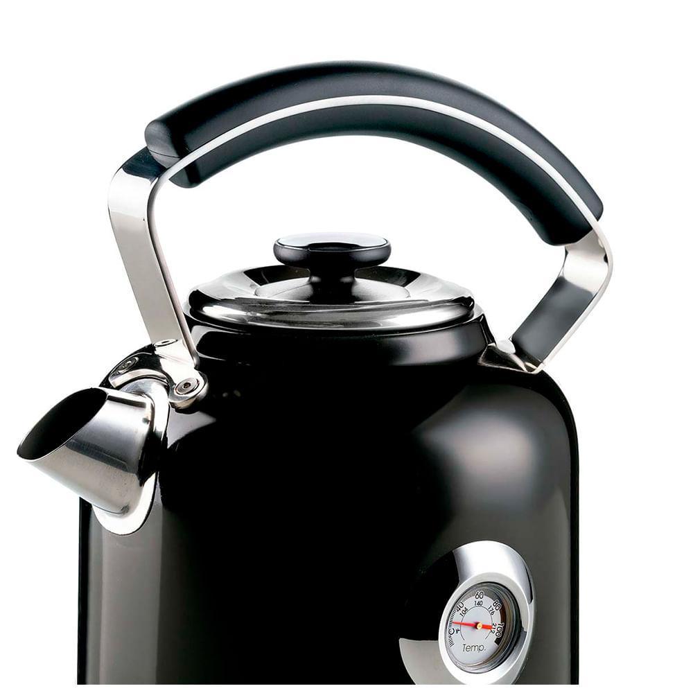 Chaleira Elétrica Ariete Moderna Preta com Base 360 Graus 1,7L - 2854 - 2