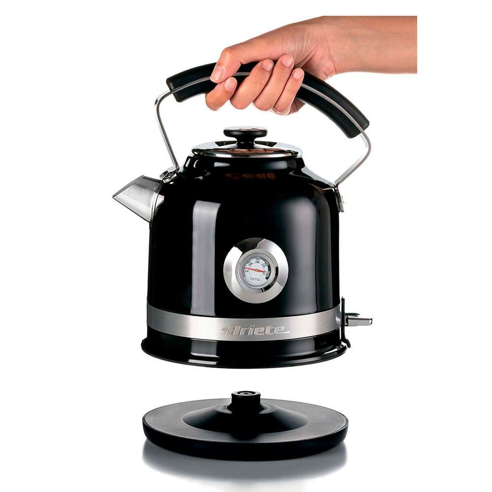 Chaleira Elétrica Ariete Moderna Preta com Base 360 Graus 1,7L - 2854 - 4