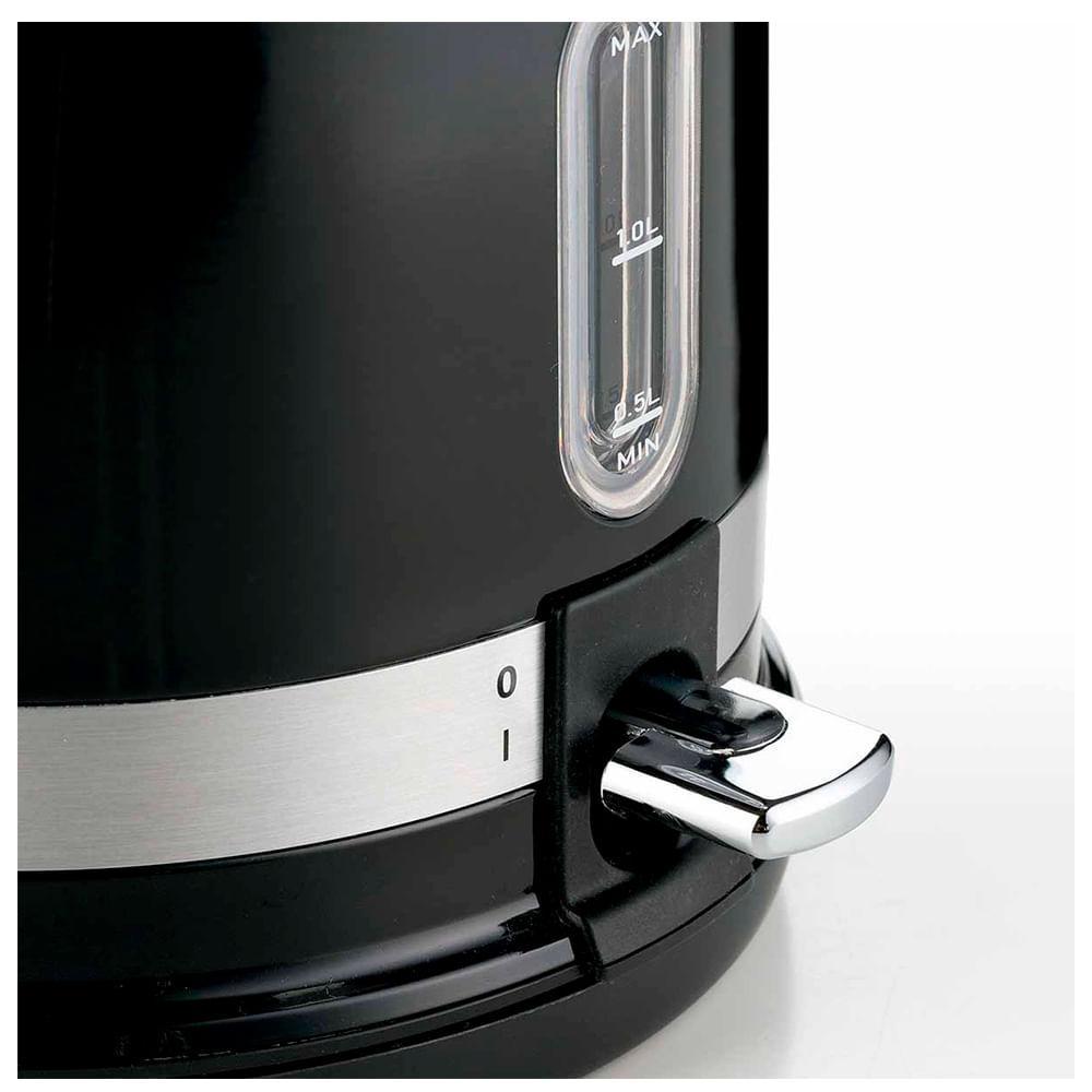 Chaleira Elétrica Ariete Moderna Preta com Base 360 Graus 1,7L - 2854 - 6